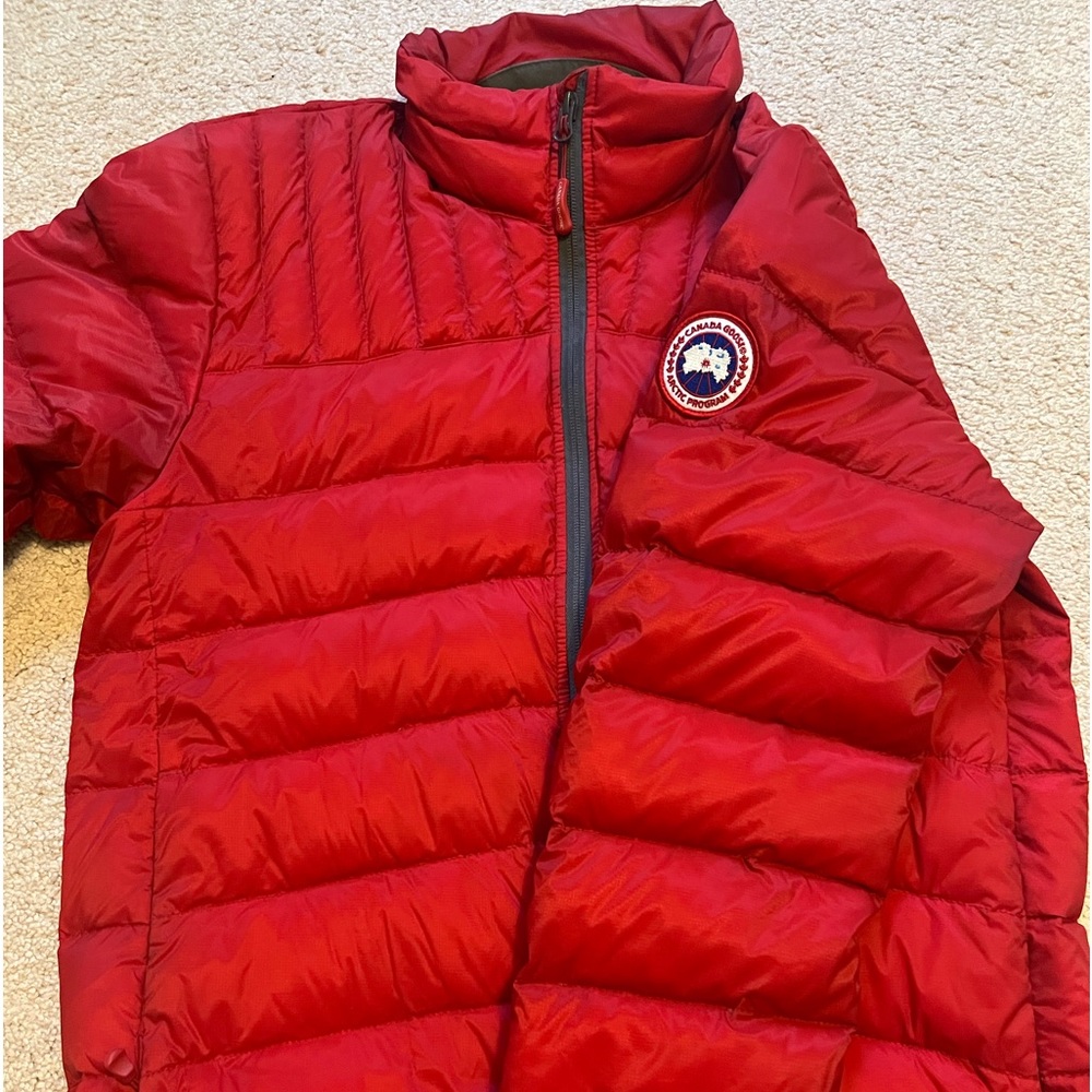 CANADA GOOSE RED JACKET, mens